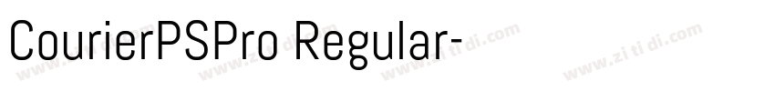 CourierPSPro Regular字体转换